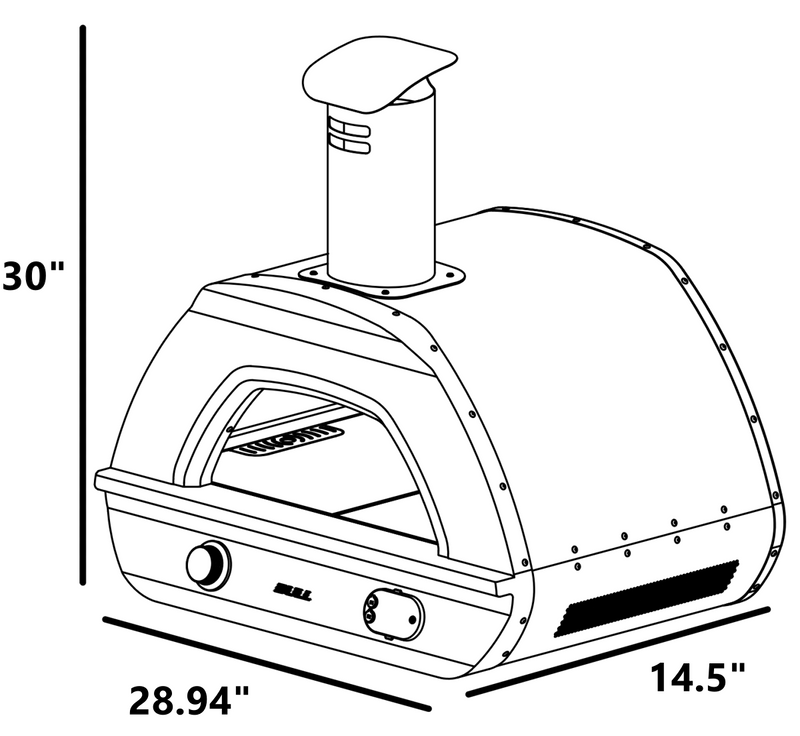 Bull Dual Fuel Countertop Gas Propane Pizza Oven