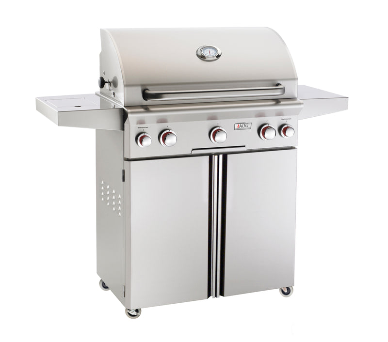 American Outdoor Grill L/T-Series 30-in Stainless Steel 3 Burner Gas Propane Grill on Cart