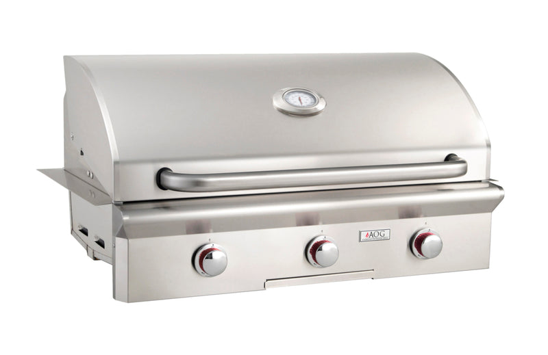 American Outdoor Grill L/T-Series 36-in Stainless Steel 3 Burner Gas Propane Grill Built-In Configuration