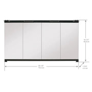 Dimplex 33-in Bi-Fold Glass Door for Dimplex Deluxe BF33DXP (Firebox NOT included)