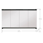 Dimplex 39-in Bi-Fold Glass Door for Dimplex Deluxe BF39DXP (Firebox NOT included)