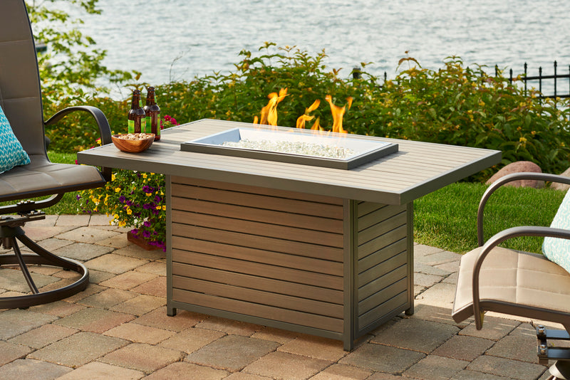 Outdoor GreatRoom Brooks 50-in Rectangular Gas Fire Table