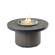 Outdoor GreatRoom Kenwood 42-in Round Propane Fire Pit Table in Taupe