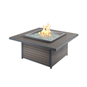 Outdoor GreatRoom Kenwood 40-in Square Propane Fire Pit Table in Taupe