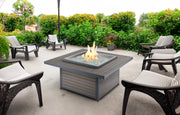 Outdoor GreatRoom Kenwood 40-in Square Propane Fire Pit Table in Taupe