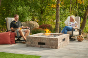 Outdoor GreatRoom Bronson 51-in Square Propane Concrete Fire Pit Enclosure