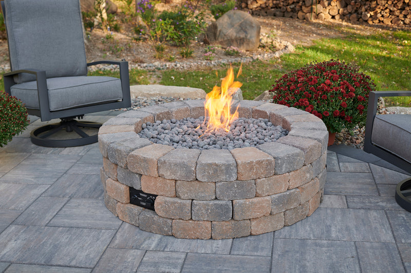 Outdoor GreatRoom Bronson 51-in Round Propane Concrete Fire Pit Enclosure