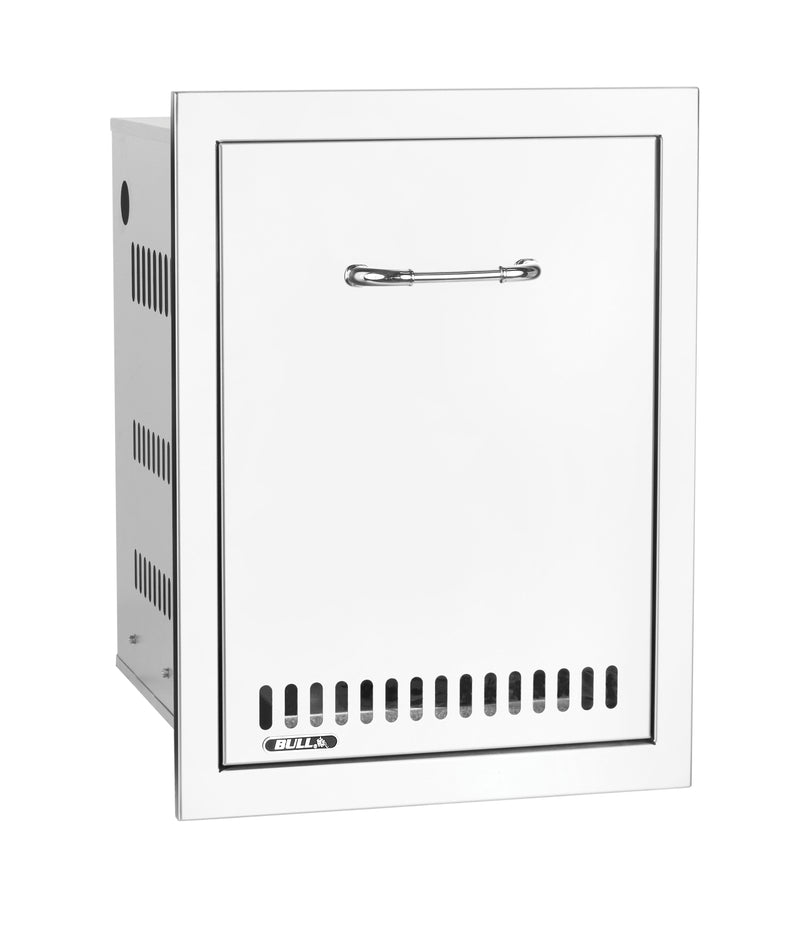 Bull 16-in Stainless Steel Roll-Out Gas Propane Tank Drawer w/ Reveal