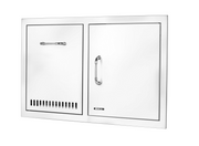 Bull 32-in Stainless Steel Door and Propane Drawer Combo w/ Reveal