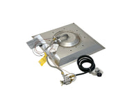 Outdoor GreatRoom 24-in Crystal Fire Plus Square Burner in Stainless Steel