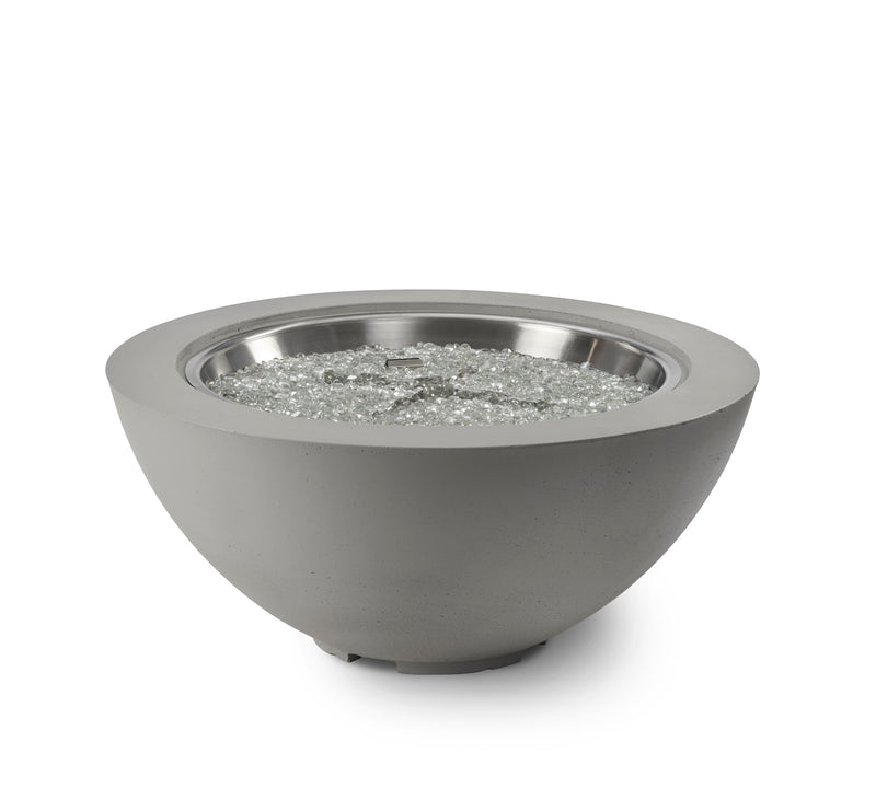 Outdoor GreatRoom Cove 42-in Round Propane Fire Bowl in Natural Grey