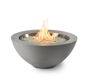Outdoor GreatRoom Cove 42-in Round Propane Fire Bowl in Natural Grey