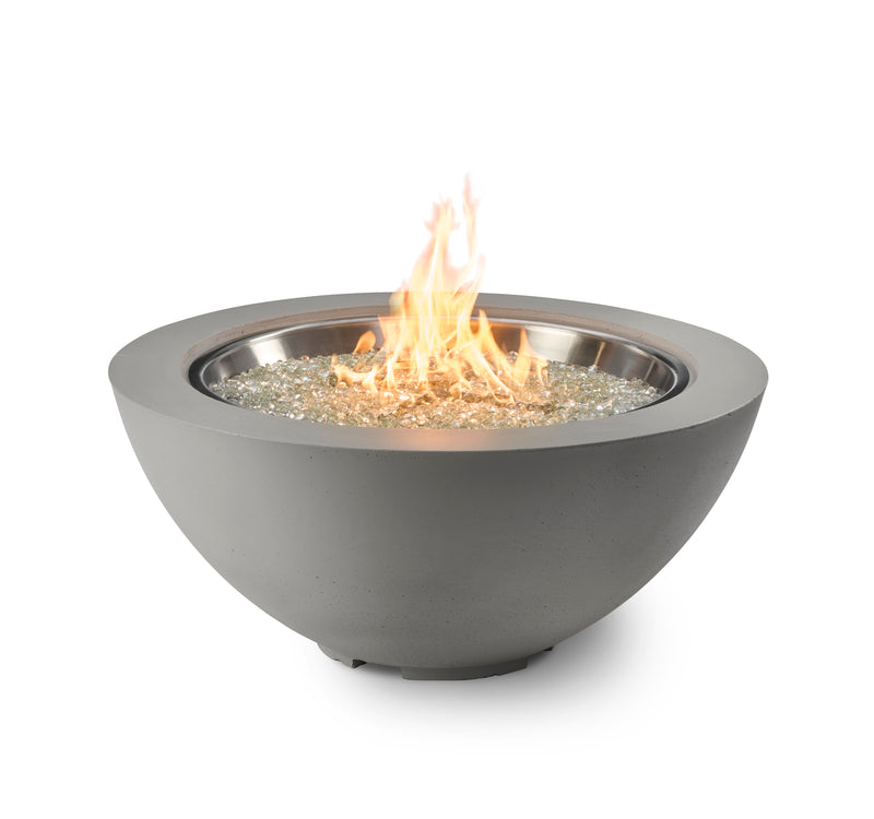 Outdoor GreatRoom Cove 42-in Round Propane Fire Bowl in Natural Grey