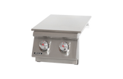 Bull Built-In Gas Propane Double Side Burner W/ Stainless Steel Lid