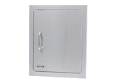 Bull 18-in Left or Right Hinged Vertical Stainless Steel Single Access Door w/ Reveal