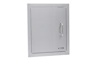 Bull 18-in Left or Right Hinged Vertical Stainless Steel Single Access Door w/ Reveal