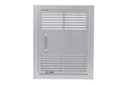 Bull 18-in Stainless Steel Dual Lined Vented Single Vertical Door w/Reveal