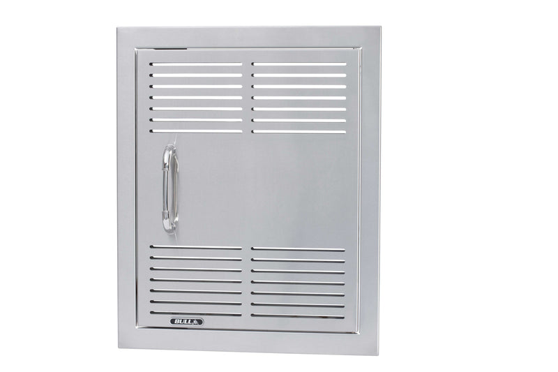 Bull 18-in Stainless Steel Dual Lined Vented Single Vertical Door w/Reveal