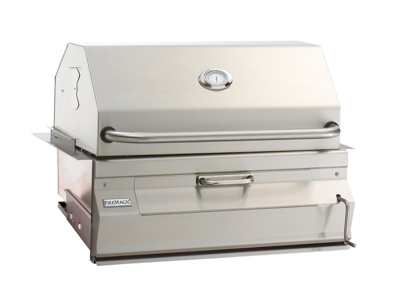 FireMagic Legacy 30-in Smoker Charcoal Built-in Grill