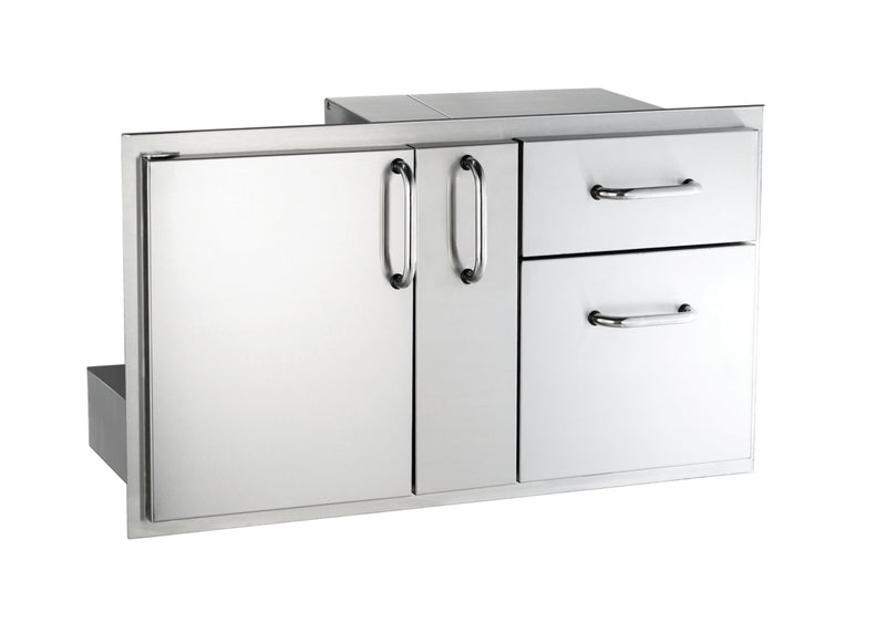 FireMagic 36-in Access Door & Double Drawer Combo w/ Platter Storage