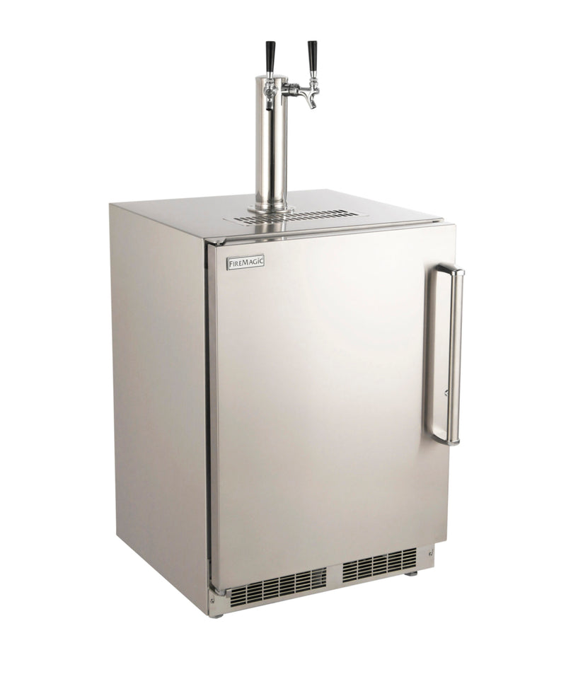 FireMagic 24-in Outdoor Rated Dual Tap Kegerator
