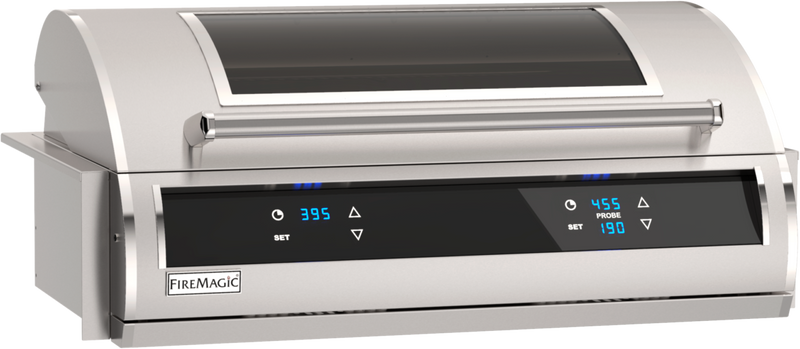 FireMagic EL500 Series 31-in Electric On Post Grill w/ Digital Timer, Dual Touchscreen Control and Bluetooth, Magic Window View