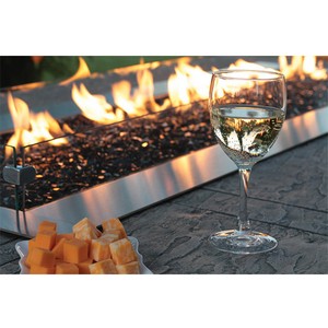 Empire Carol Rose 60-in Outdoor Linear Fireplace Table