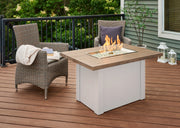 Outdoor GreatRoom Havenwood 44-in Rectangular Propane Fire Pit Table, Driftwood Everblend Top