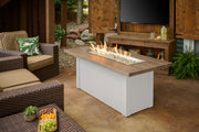Outdoor GreatRoom Havenwood 62-in Linear Propane Fire Pit Table, Driftwood Everblend Top