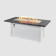 Outdoor GreatRoom Havenwood 62-in Linear Propane Fire Pit Table, Carbon Grey Everblend Top