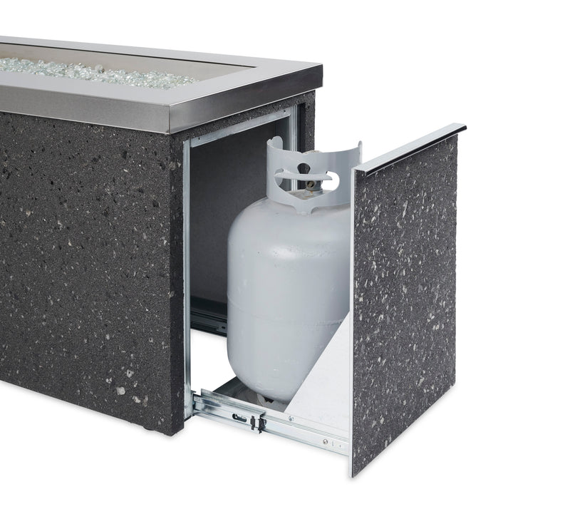 Outdoor GreatRoom Key Largo 48-in Rectangular Propane Fire Pit in Stainless Steel