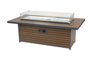 Outdoor GreatRoom Kenwood 61-in Rectangular Propane Fire Pit Table