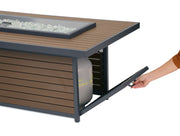 Outdoor GreatRoom Kenwood 61-in Rectangular Propane Fire Pit Table