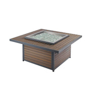 Outdoor GreatRoom Kenwood 40-in Square Propane Fire Pit Table in Brown