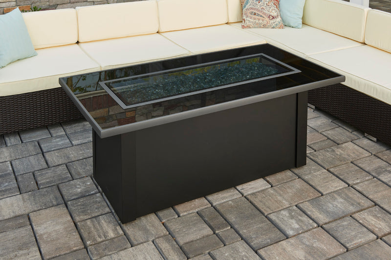Outdoor GreatRoom Monte Carlo 59-in Rectangular Gas Fire Pit Table