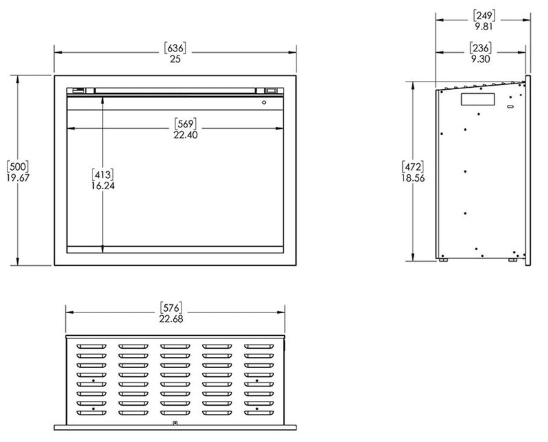 Modern Flames Orion 26-in Traditional Electric Fireplace