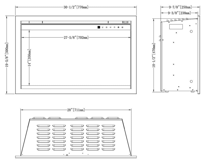 Modern Flames Orion 30-in Traditional Electric Fireplace
