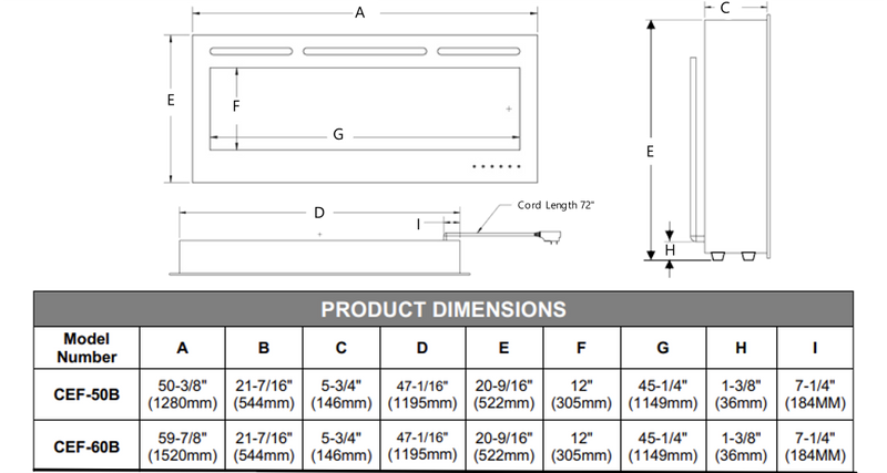 Modern Flames Challenger 60-in Linear Electric Fireplace