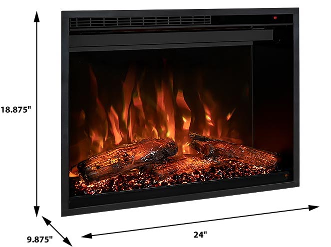 Modern Flames Redstone 26-in Built-In Traditional Electric Fireplace