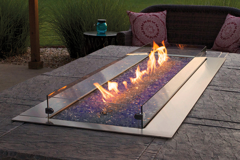 Empire Carol Rose 60-in Outdoor Linear Fireplace Table