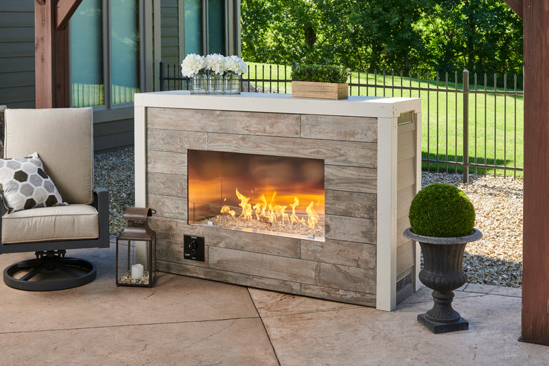 Outdoor GreatRoom Ready-to-Finish 40-in Linear Propane Fireplace w/ Manual Ignition