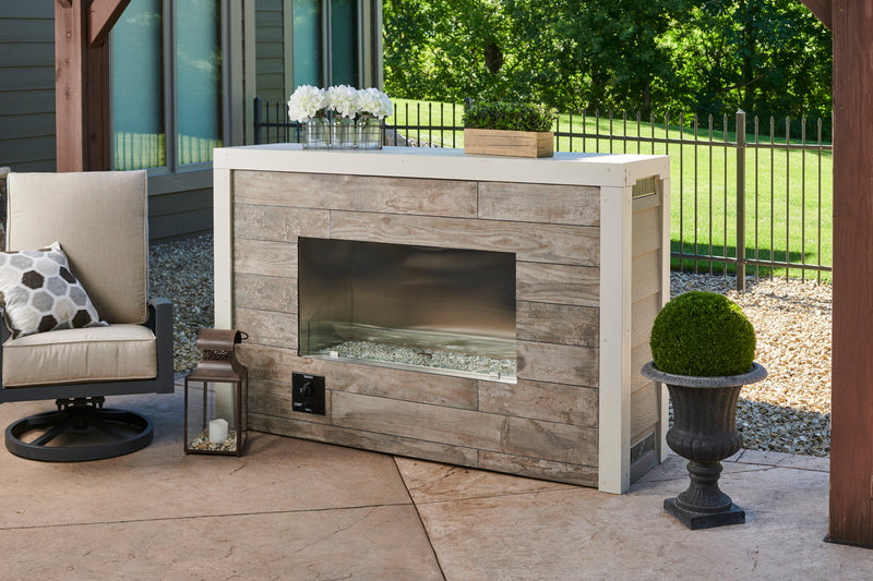 Outdoor GreatRoom Ready-to-Finish 40-in Linear Propane Fireplace w/ Manual Ignition