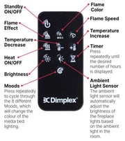 Dimplex Slim 50-in Multi-Fire Electric Fireplace