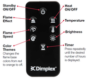 Dimplex Nova 33-in Multi-Fire XHD Plug-In Electric Fireplace Insert