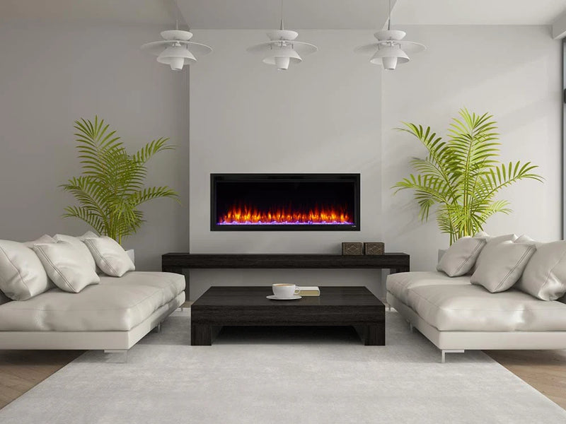 SimpliFire Allusion Platinum 50-in Linear Electric Fireplace