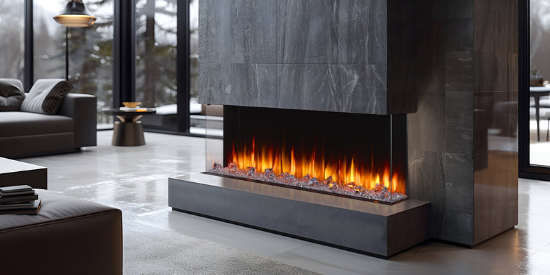 SimpliFire Triton 65-in Multi-View Electric Fireplace
