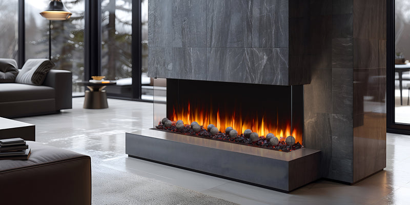 SimpliFire Triton 65-in Multi-View Electric Fireplace