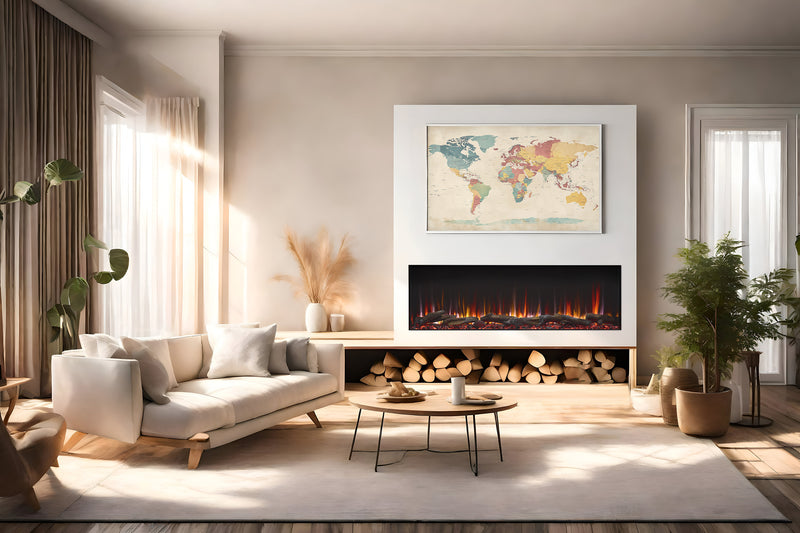 SimpliFire Triton 65-in Multi-View Electric Fireplace