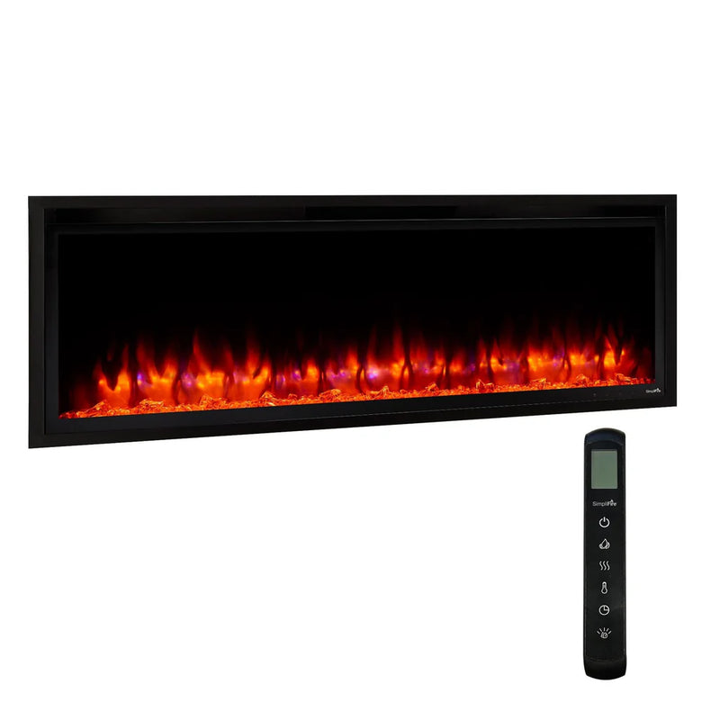 SimpliFire Allusion Platinum 50-in Linear Electric Fireplace