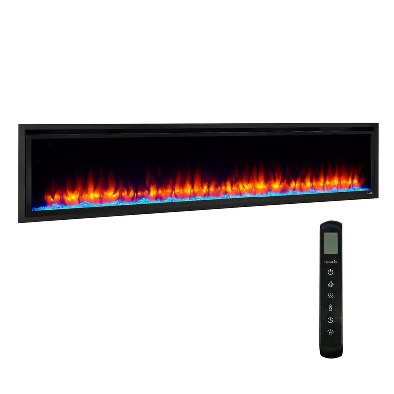 SimpliFire Allusion Platinum 72-in Linear Electric Fireplace